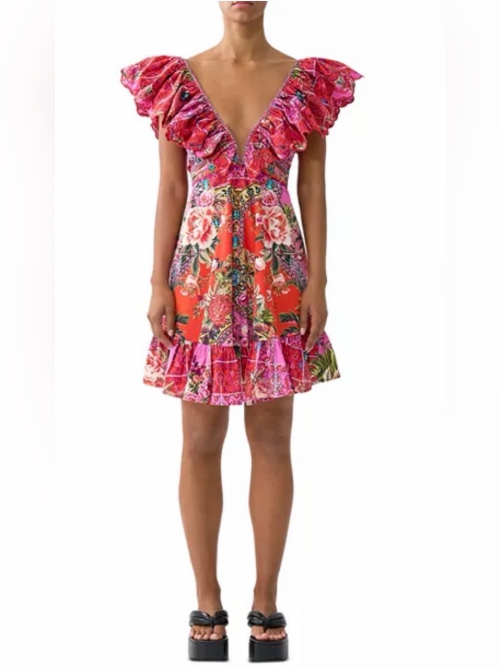 Camilla Heirloom Empire Frill-Neck Mini Dress - Picture 11 of 11